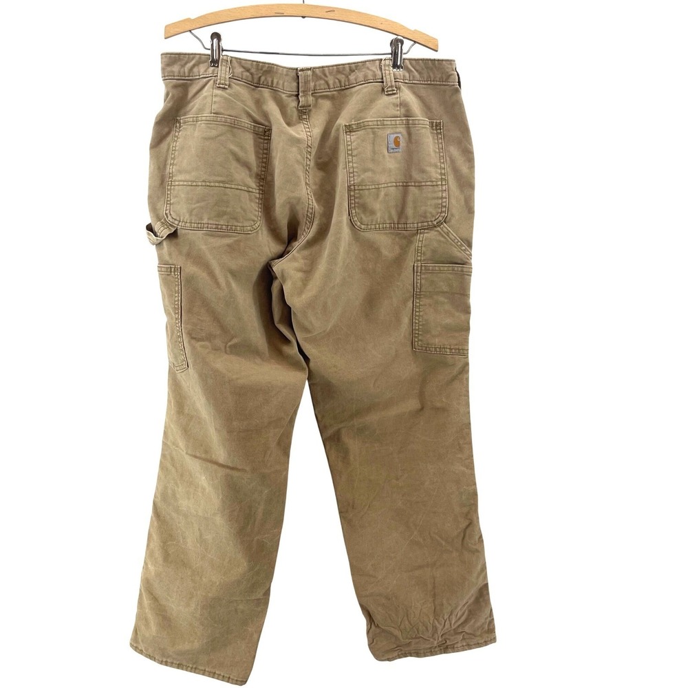 Carhartt Hiking Pants Women 16 Duck Tan Original Fit Gorpcore Granola Girl - Picture 5 of 10